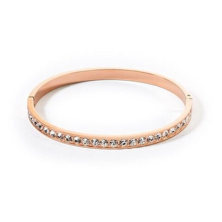 Браслет Coeur de Lion Crystal-Rose gold 19 см 0131/37-1822
