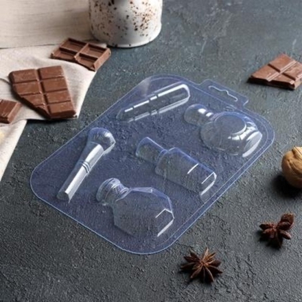 Пластиковая форма для шоколада «Косметика»