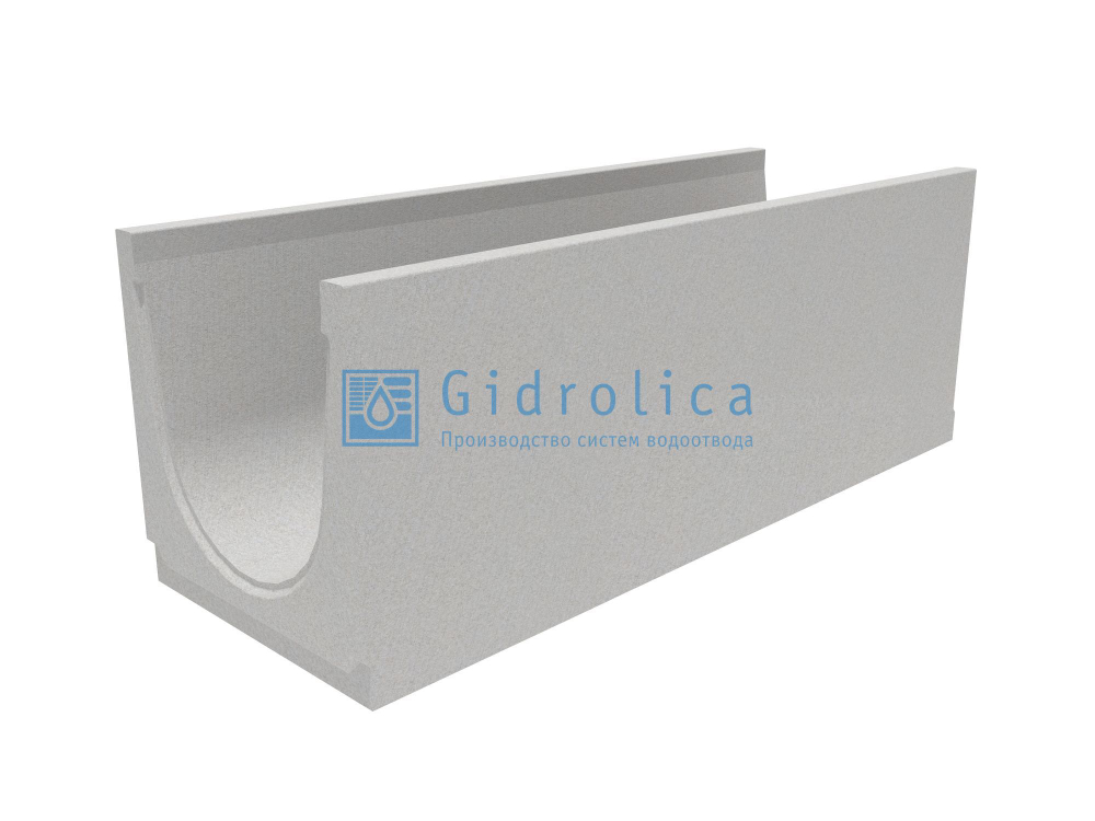 Лоток водоотводный бетонный коробчатый (СО-300мм) КU 100.36,3(30).37(30,5) - BGU, № 20-0
