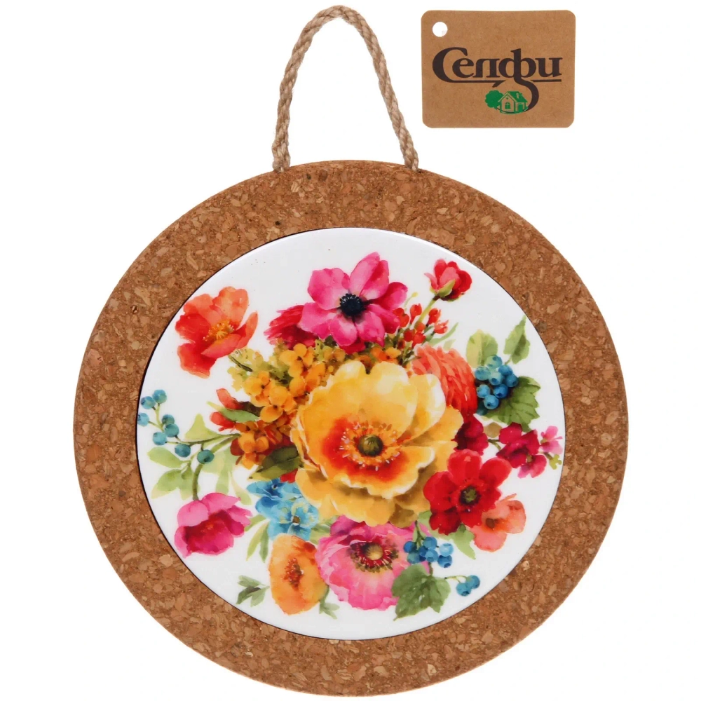 Подставка керамическая 19см «Маковый букет»