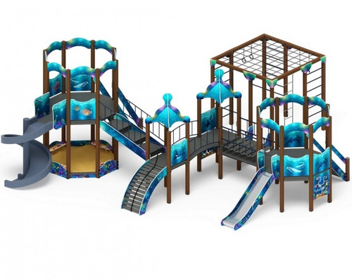 Детский игровой комплекс Морской ДИК 2.17.06-01 H=1200 H=2000