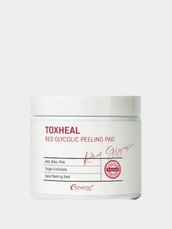 [ESTHETIC HOUSE] Пилинг-подушечки МИНДАЛЬНЫЕ Toxheal Red Glyucolic Peeling Pad, 100 мл (100 шт)