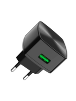 Скоростное зарядное устройство Hoco C70A с кабелем MicroUSB, черная
