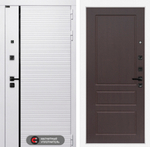 Дверь входная Лабиринт ROYAL 03 Орех премиум металлическая