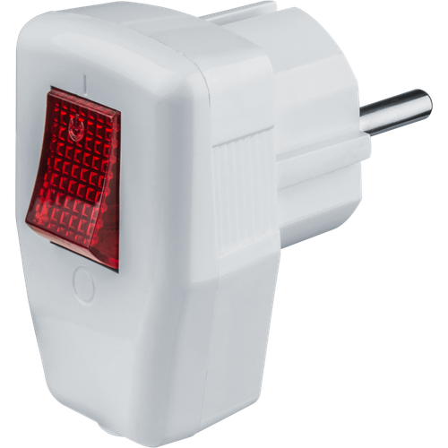 Вилка Navigator 61 364 NCA-PL05-16A-ESC-WH угловая с/з с/выключ. белая