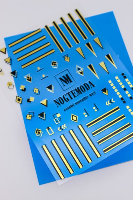 Nogtemoda Наклейки для ногтей Combi Metallic 015