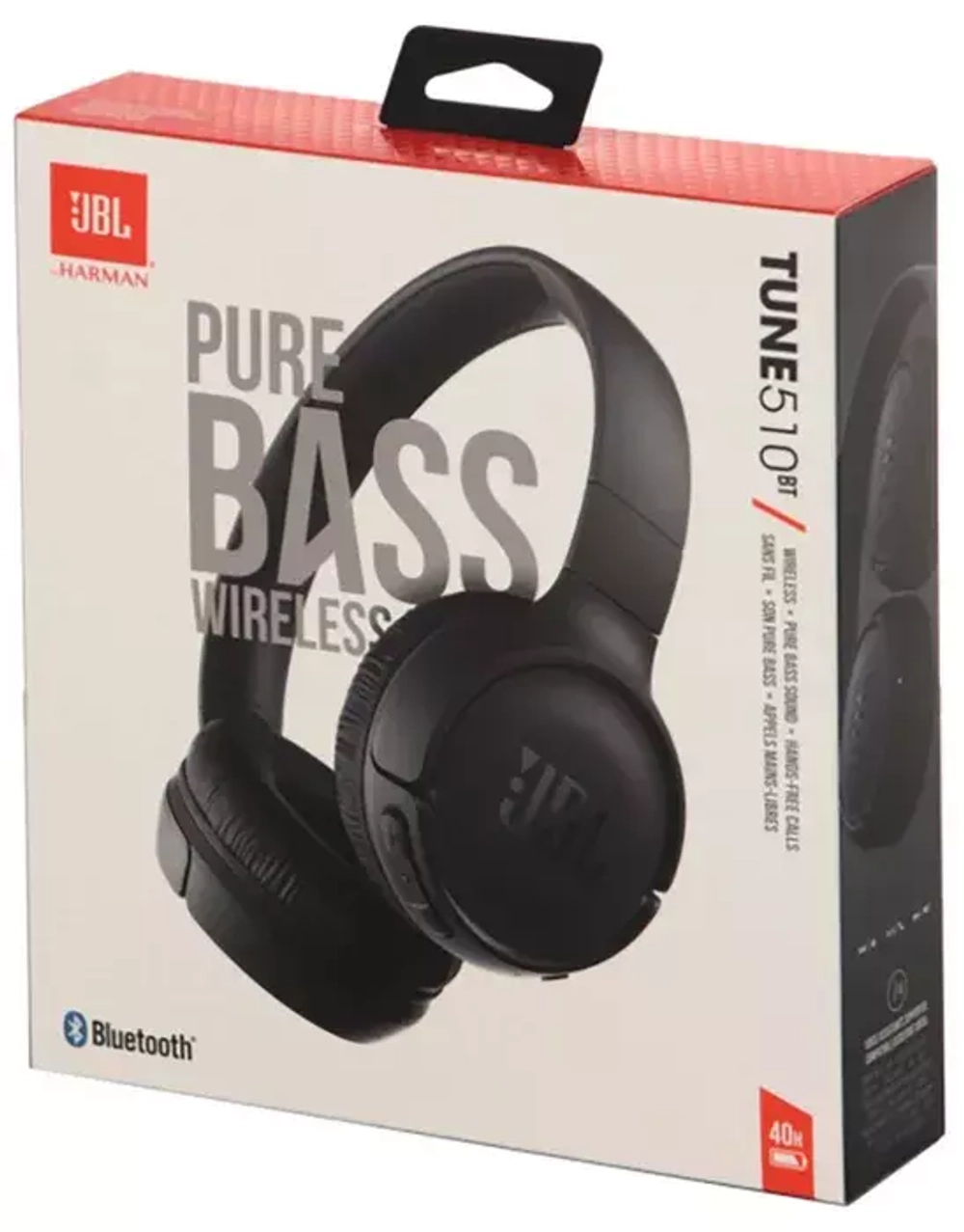 Беспроводные наушники JBL T510BT, черный