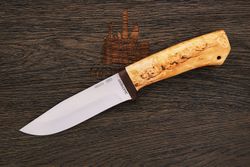 Нож туристический АиР Турист, клинок 138мм, сталь 100Х13М, рукоять карельская береза