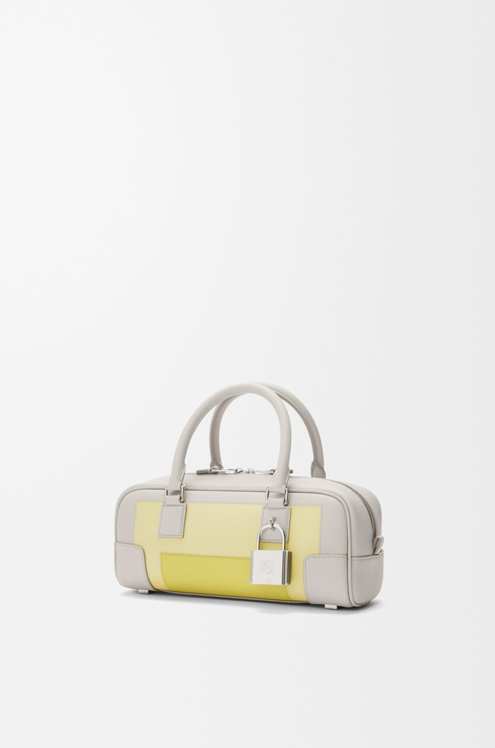 Loewe Укороченная сумка Amazona 23 из телячьей кожи наппа, серый/желтый