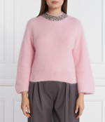 Хлопковый свитер Liu Jo - розовый(CF3071 MA97L)