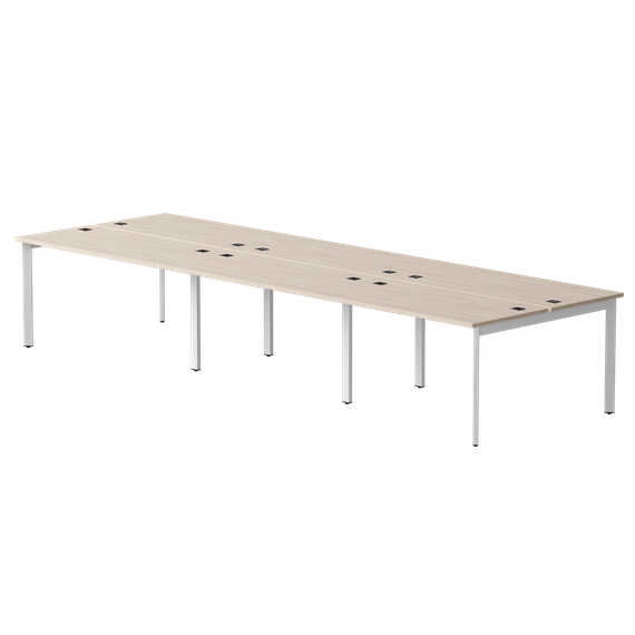 Бенч-система на 6 мест Everprof EVO на металлокаркасе 4740х670(1370)x755 опоры 45гр