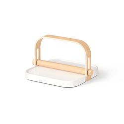 Держатель для салфеток Bellwood, белый/натуральное дерево