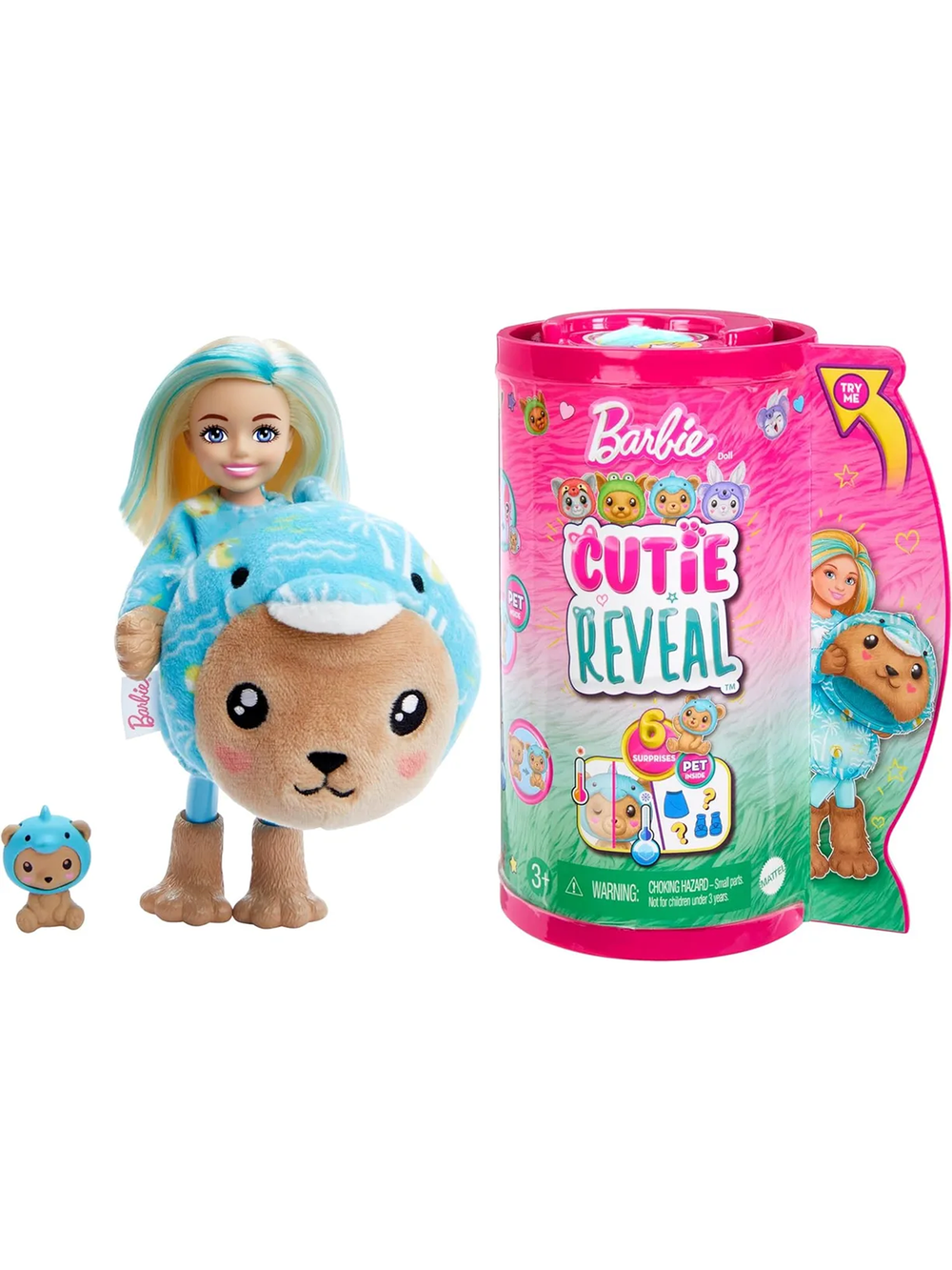 Кукла Barbie Cutie Reveal Mini Челси Медвежонок HRK30