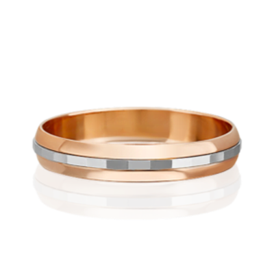 Обручальное кольцо из комбинированного золота 01-5690-00-000-1111