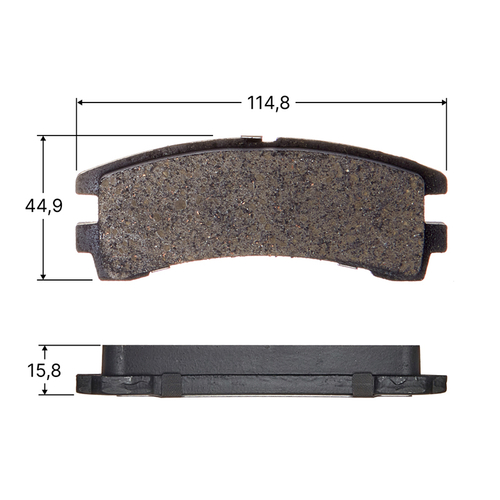 Колодки тормозные дисковые Avantech задние (противоскрипная пластина в компл.) AV939