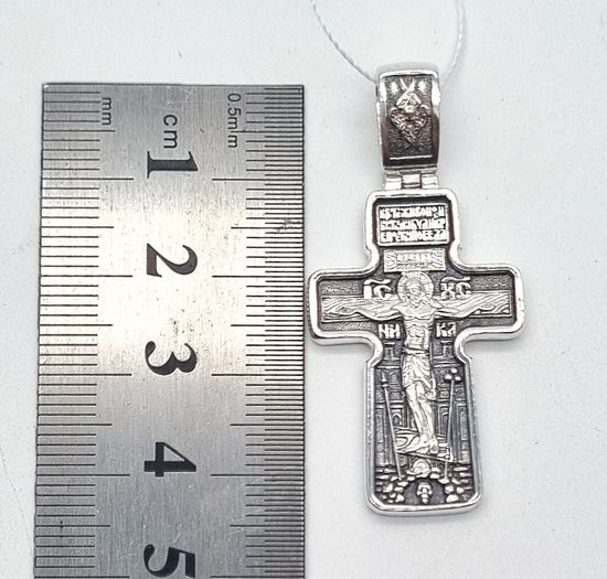 Крест православный. Распятие, Архангел Михаил, Богородица "Знамение"