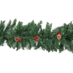Гирлянда хвойная «Лесная сказка» 2,7 м d=35 см, ПВХ, шишки, ягоды
