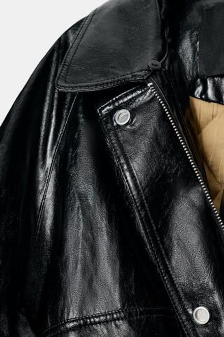 ZARA КУРТКА С ВОРОТНИКОМ ИЗ ИСКУССТВЕННОГО МЕХА — ZW COLLECTION, ЧЕРНЫЙ