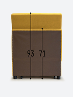 Кресло-кровать "Экономик", велюр Dream Yellow