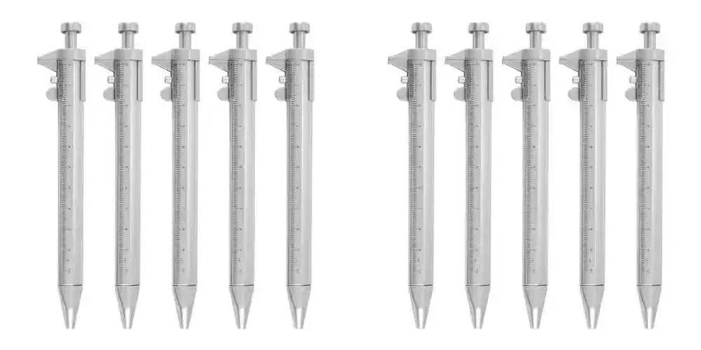 10 шт. многофункциональная гелевая ручка 1,0 мм штангенциркуль роликовый шариковый канцелярский шариковые ручки синего цвета