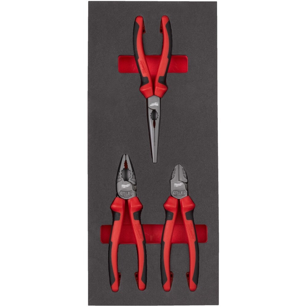 Кусачки, длинногубцы, пассатижи набор 3ед. в ложементе