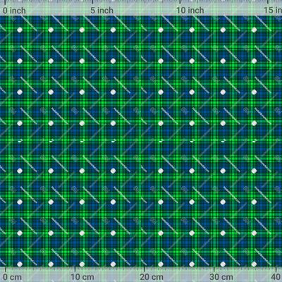 зелено синий клетчатый рубашечный узор  by  Fuzzyfox 1200 DPI