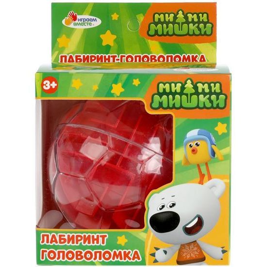 Логическая игра Ми-ми-мишки шар-лабиринт в кор.10*10*10см играем вместе ИГРАЕМ ВМЕСТЕ