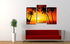 Модульная картина "Пальмы"