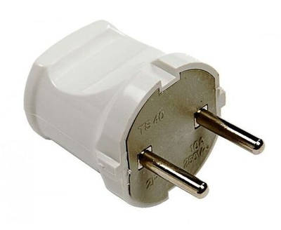 IN HOME Вилка прямая 10А белая 4142 4690612000572