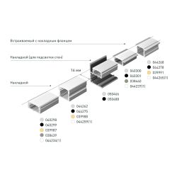 Профиль LINE-2308-F-2000 ANOD BLACK (Arlight, Алюминий) 040301