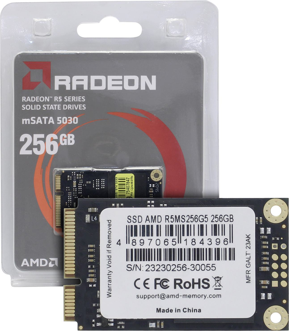 SSD диск SSD 256 Gb mSATA AMD Radeon R5 <R5MS256G5>