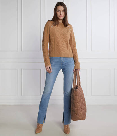 Хлопковый свитер schiuma MAX&amp;Co. - коричневый(736462)