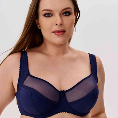 Бюстгальтер Полупоролоновая чашка Темно-синий Прибалтика