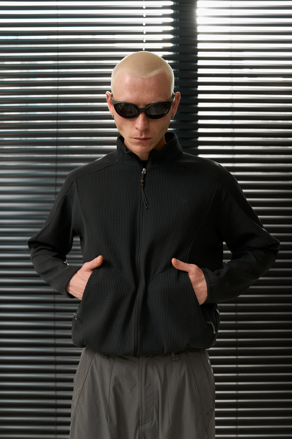 Куртка Nothomme Blue Monte Casual Openwork Waffle Jacket "Black Oriole"