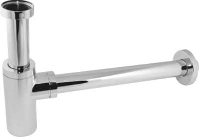 Сифон МЕТАЛЛ. для рак. ХРОМ (длинный) HANSEN  (20/1шт)