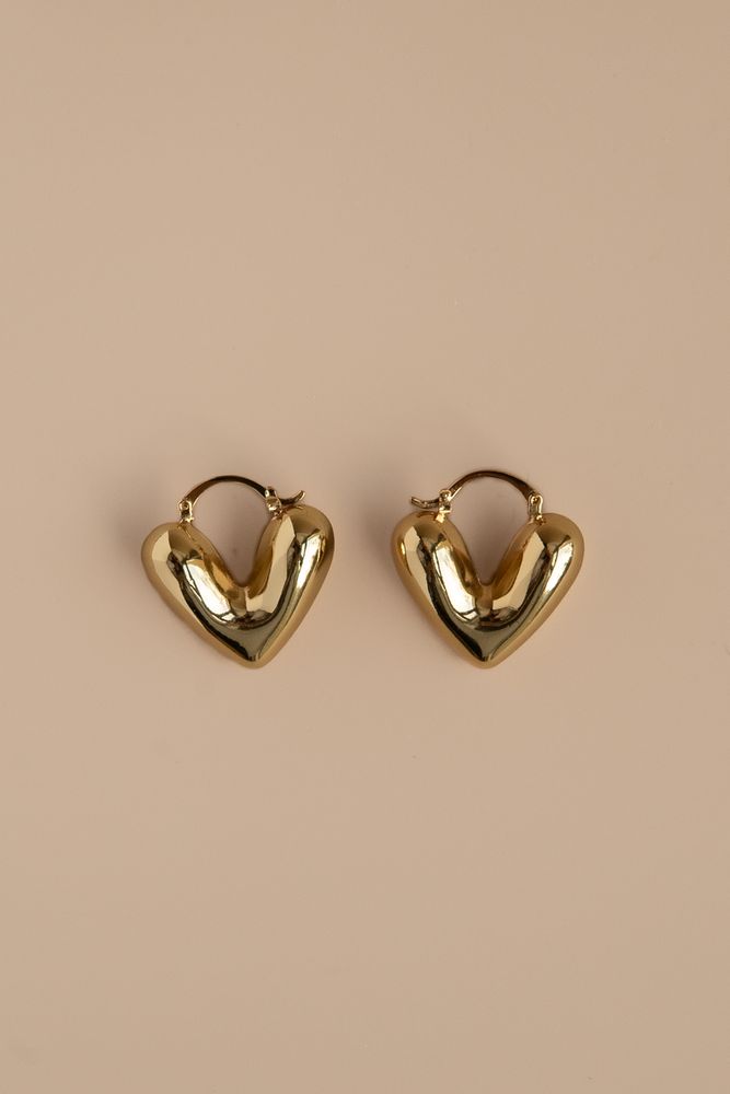 Серьги Half heart / Eza Jewelry