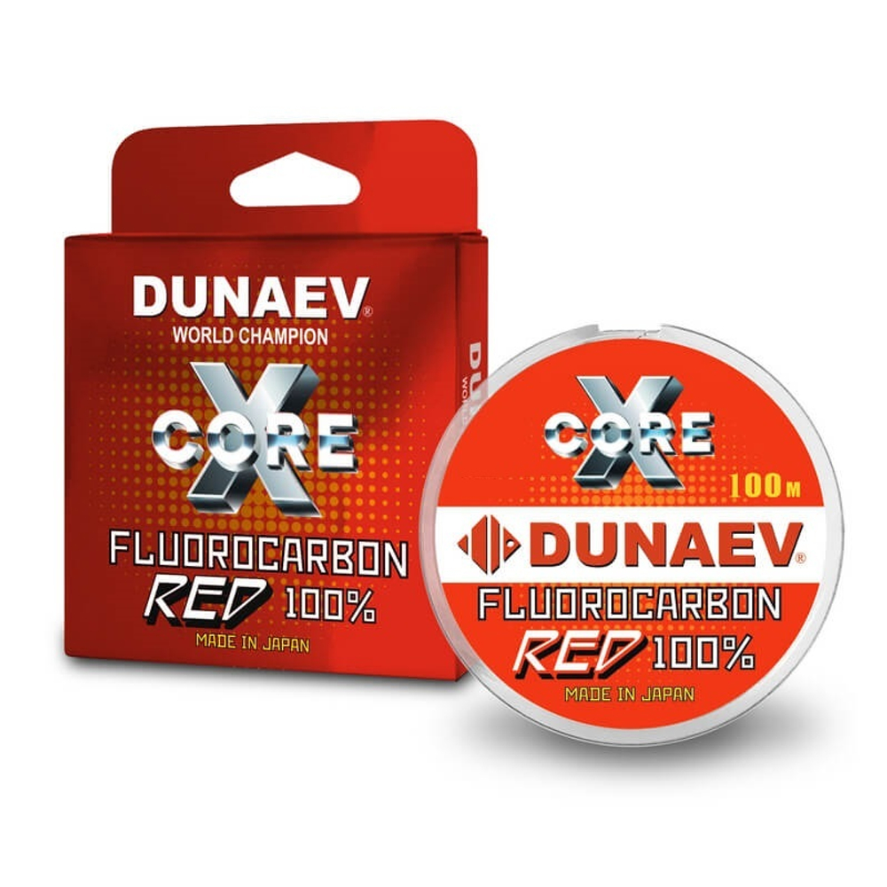 Леска Dunaev Fluorocarbon RED 0.165мм 100м