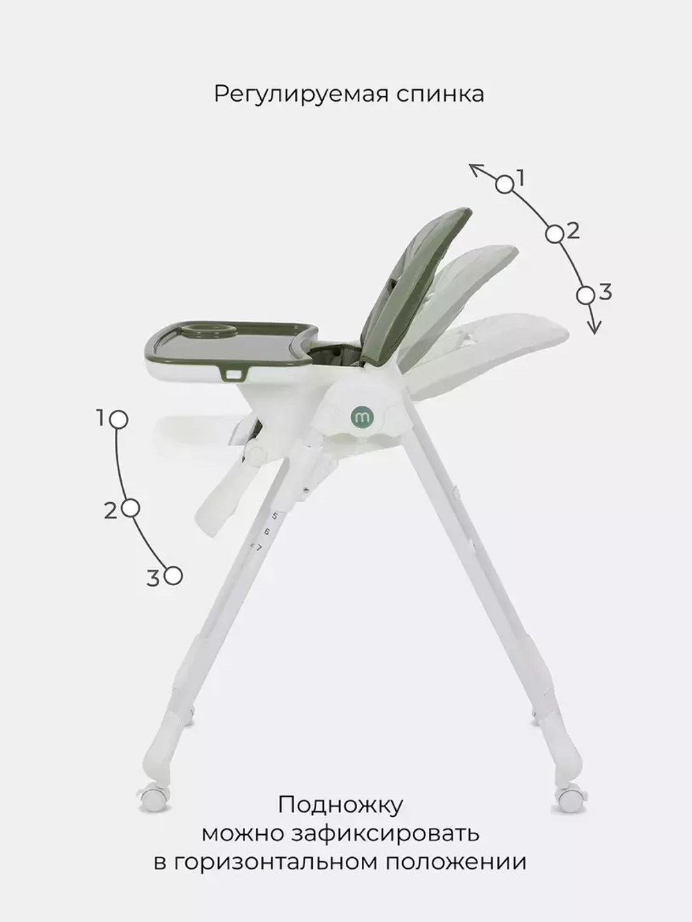 Стол-стул MOWBaby "HONEY" RH600 Green