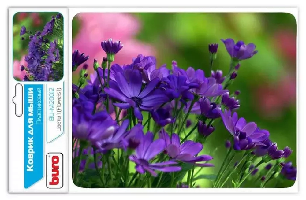 Коврик для мыши Buro BU-M20012 23*18*2 цветы