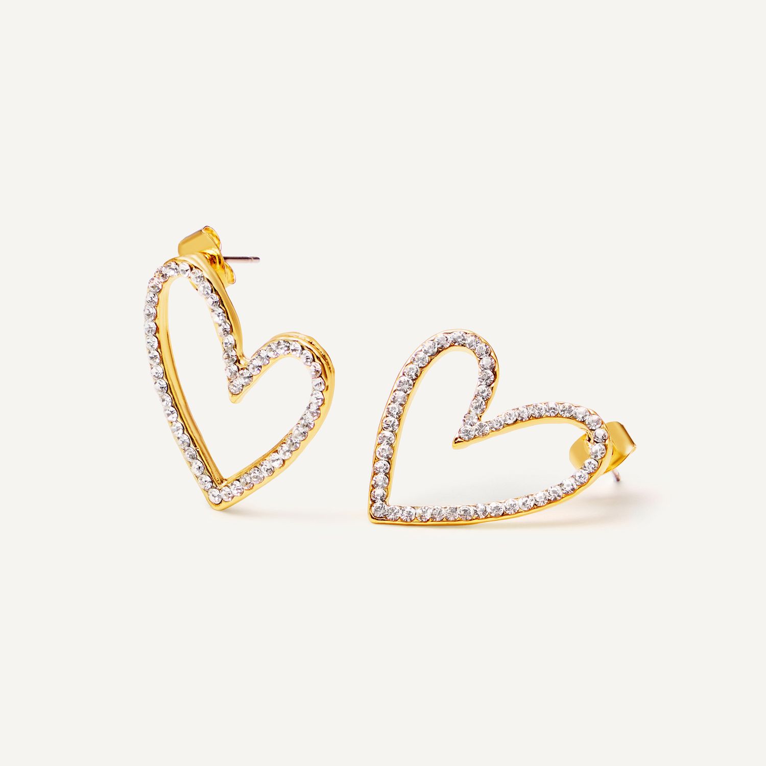 Серьги Cosmic Hearts Earrings - Gold