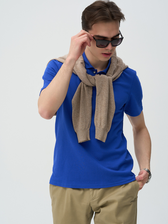 С-560-1 Футболка-поло с вышивкой