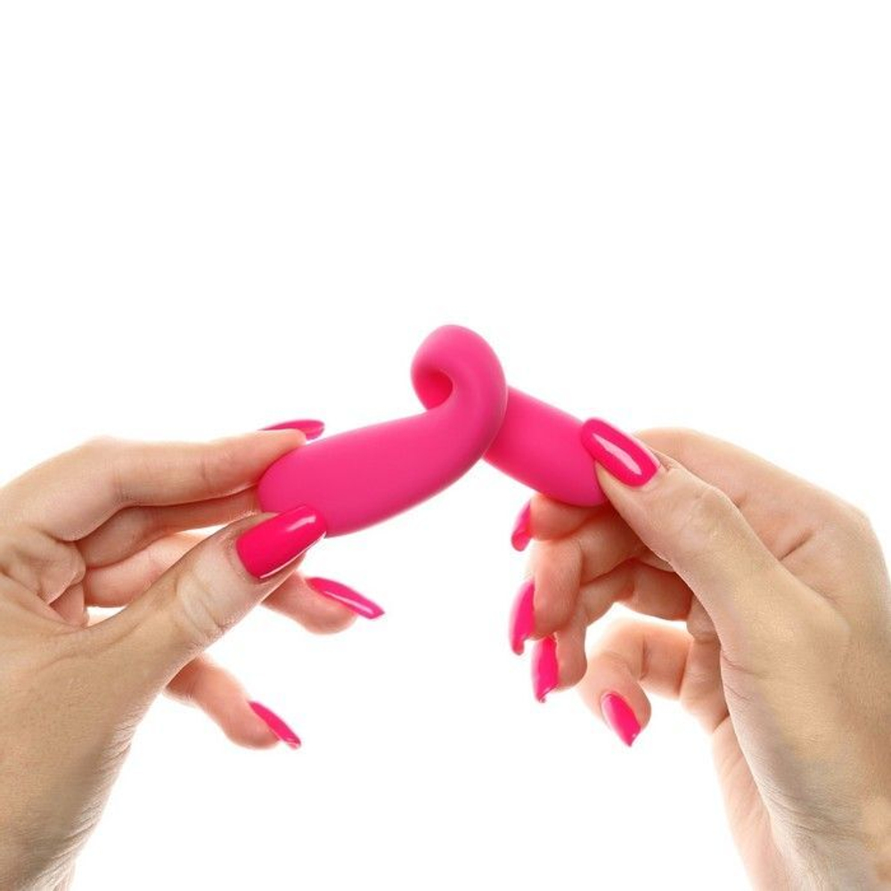 Розовый стимулятор для пар с вибропулей (Цвет: розовый)