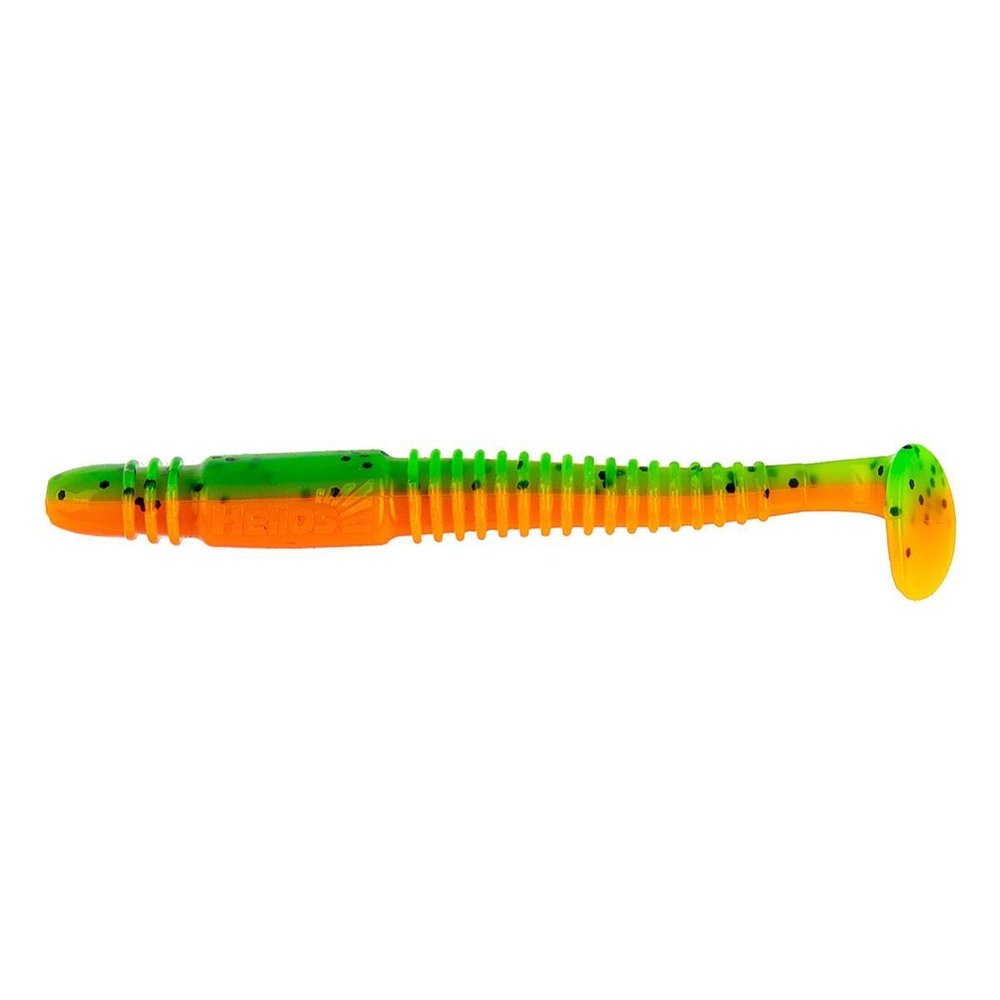 Виброхвост Minoga 3,75"/9.5 см Pepper Green & Orange 5шт. (HS-17-018) Helios