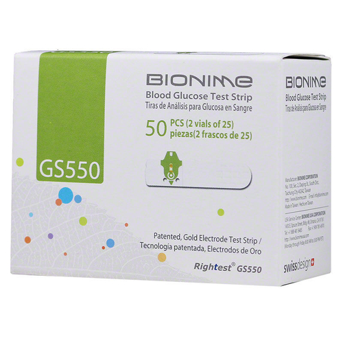 Тест-полоски Bionime Rightest GS550 №50