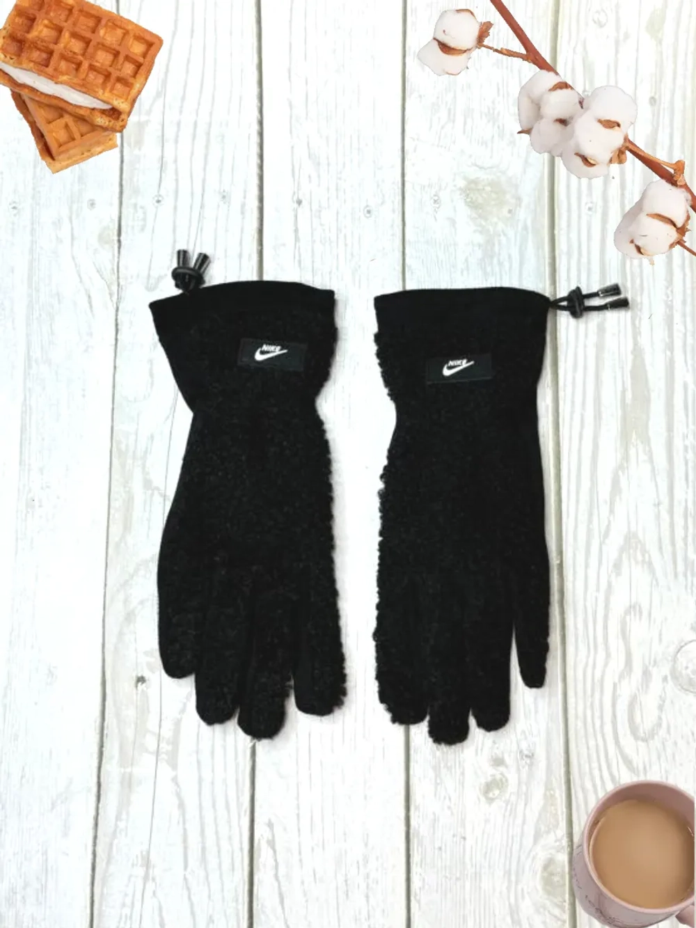 перчатки флисовые зимние теплые Nike