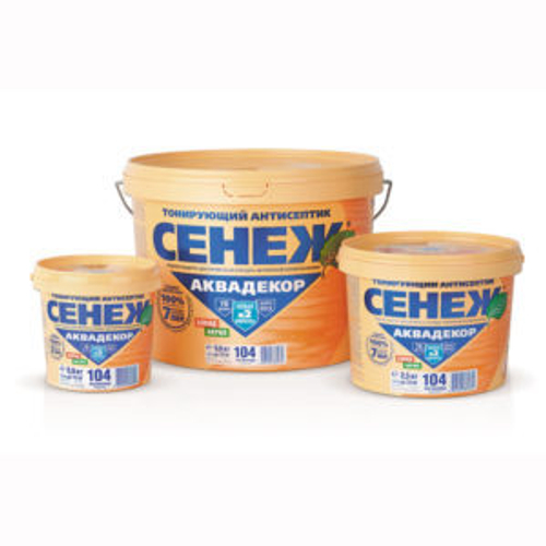 Антисептик для дерева СЕНЕЖ АКВАДЕКОР 112 Дуб 2.5 кг