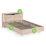 Кровать Woodville Магантия 140х200 сПМ парящая дуб баррик