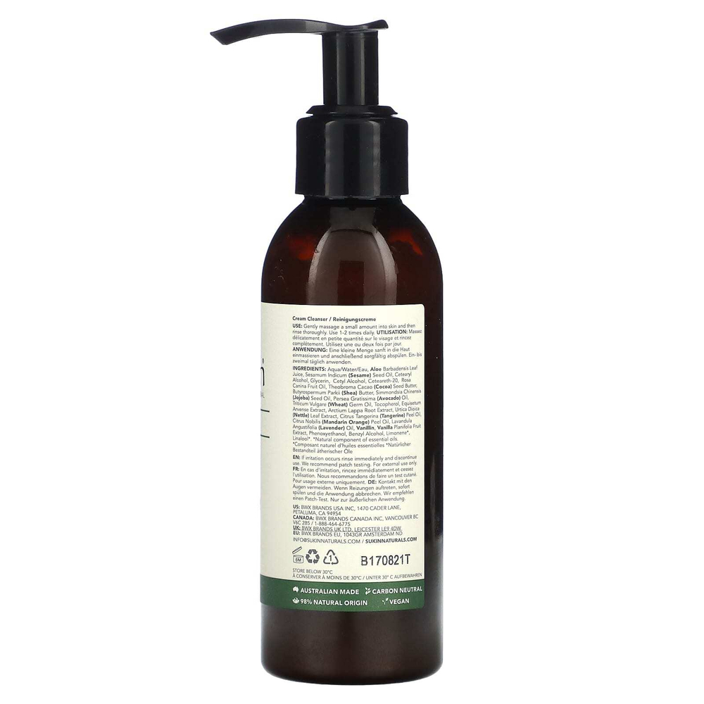 Sukin, Signature, очищающий крем, 125 мл (4,23 жидк. унц.)