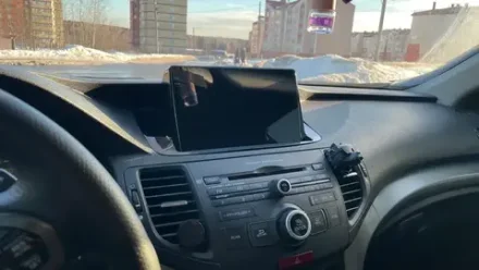 Магнитола для Honda Accord 2008-2012 - Carmedia SF-9228-3 (с усилителем, BSJ, рамка матовая) QLed, Android 13, TS20, CarPlay, SIM-слот