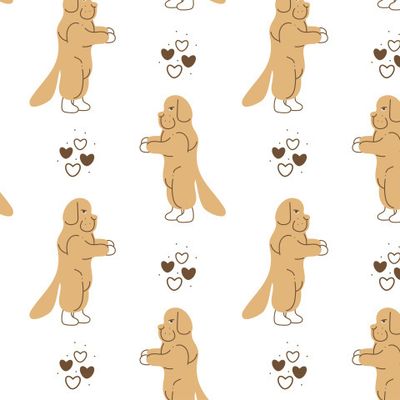 Собаки и сердечки